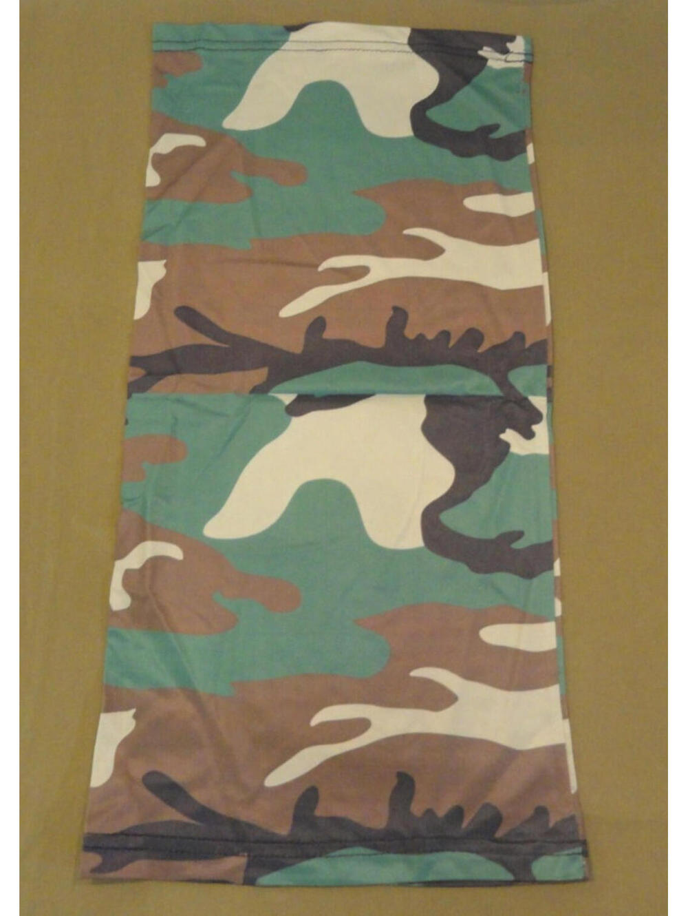 NEW MILITARY MICROFIBER BDU WOODLAND NECK GAITER CAMOUFLAGE SCARF STRETCH SIZE